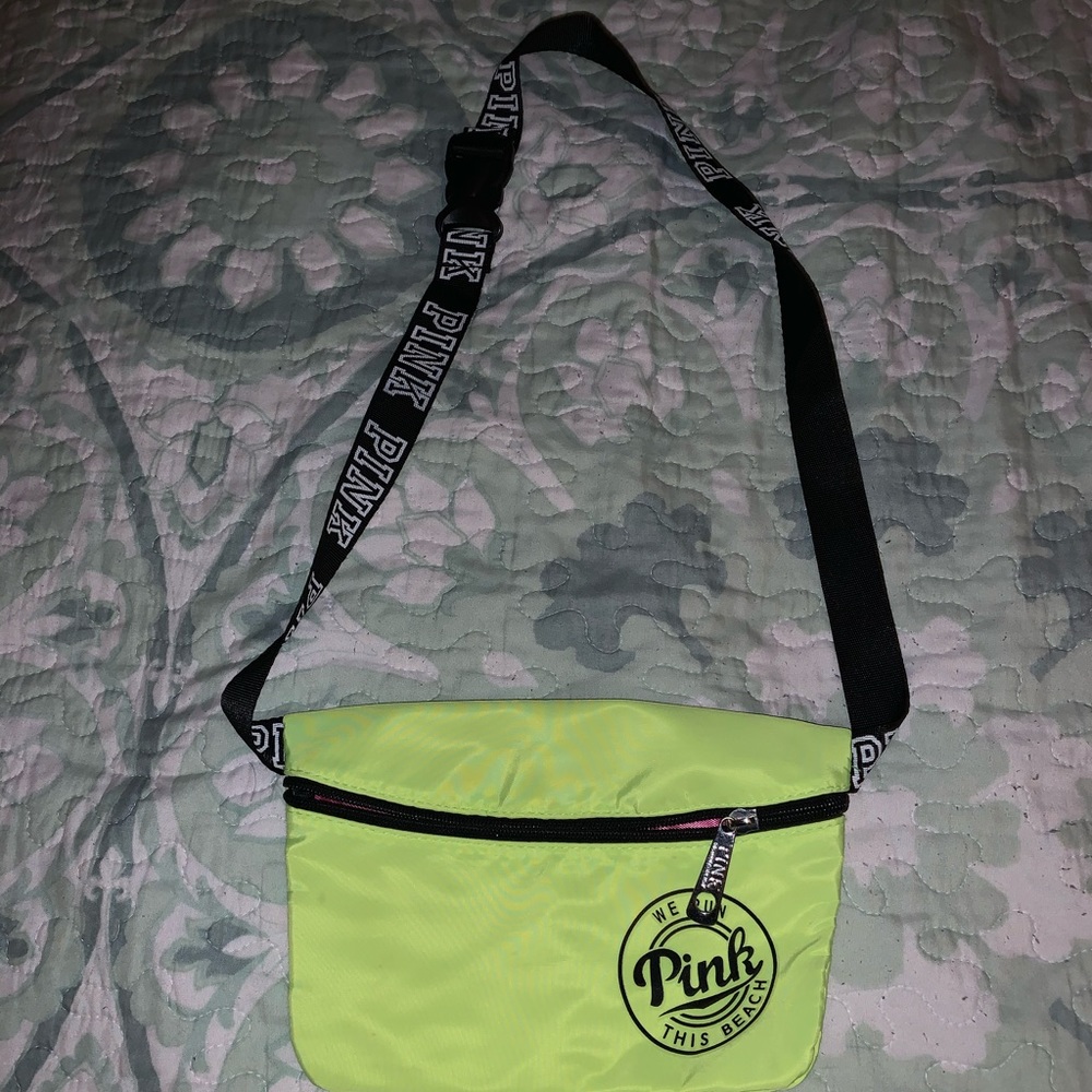 Lime green and black Pink fanny pack